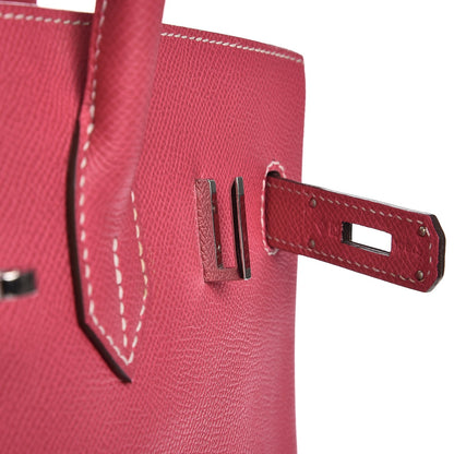 Hermes Epsom Candy Birkin 35 Rose Tyrien Rubis 20 of 41