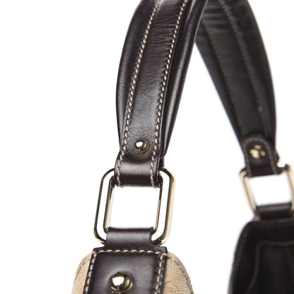 Gucci Monogram Horsebit Web Hobo Brown 11 of 11