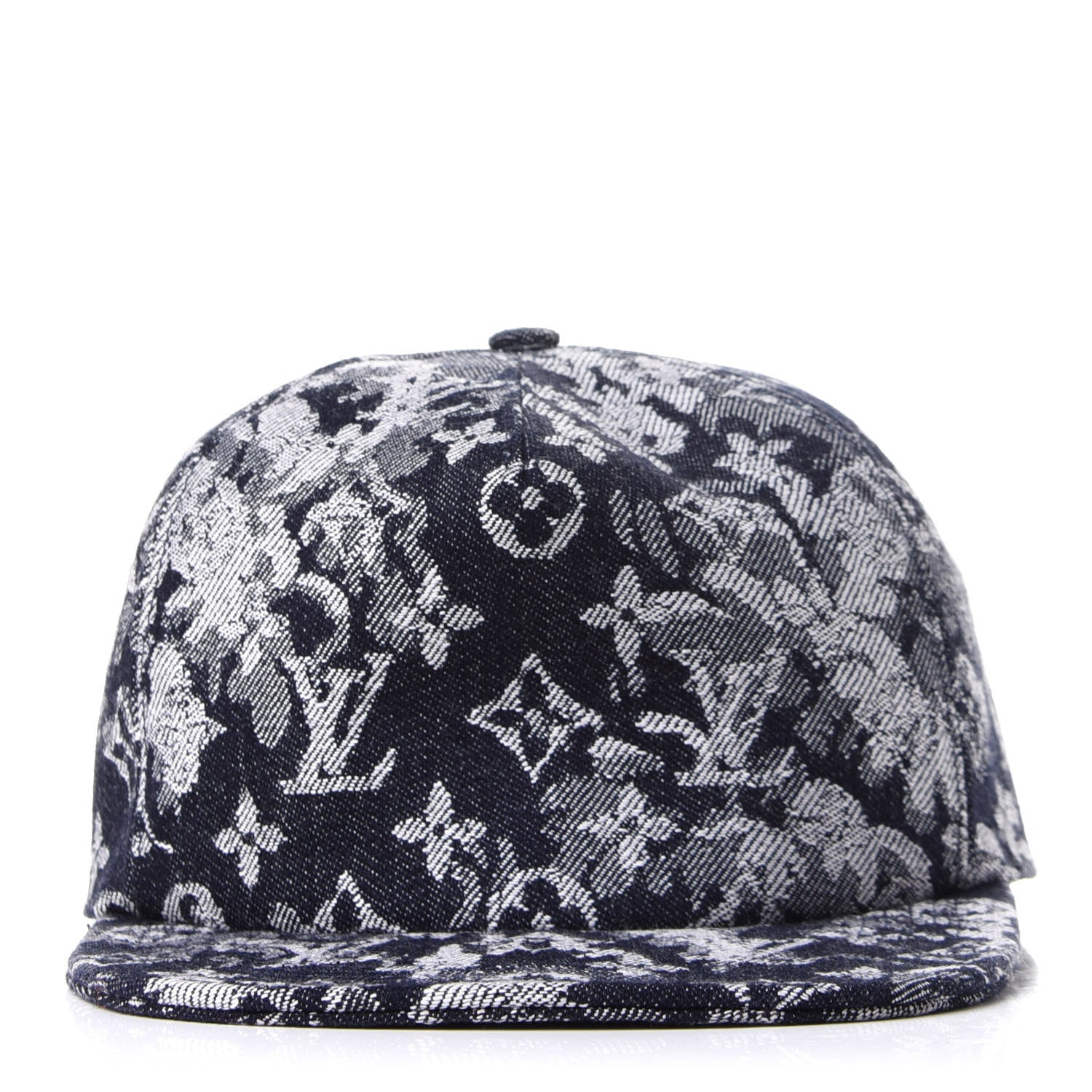 Louis Vuitton Monogram Tapestry Cap 58 Blue 2 of 8