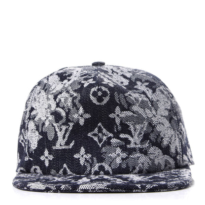 Louis Vuitton Monogram Tapestry Cap 58 Blue 2 of 8