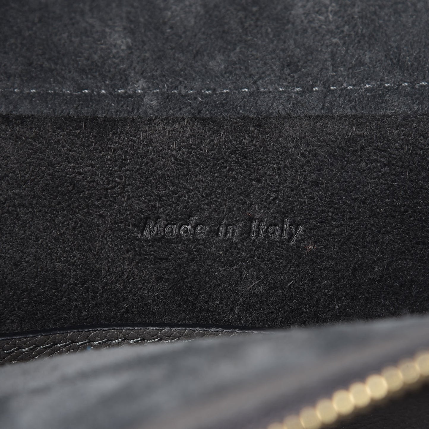 Baby Grained Calfskin Micro Belt Bag Grey
