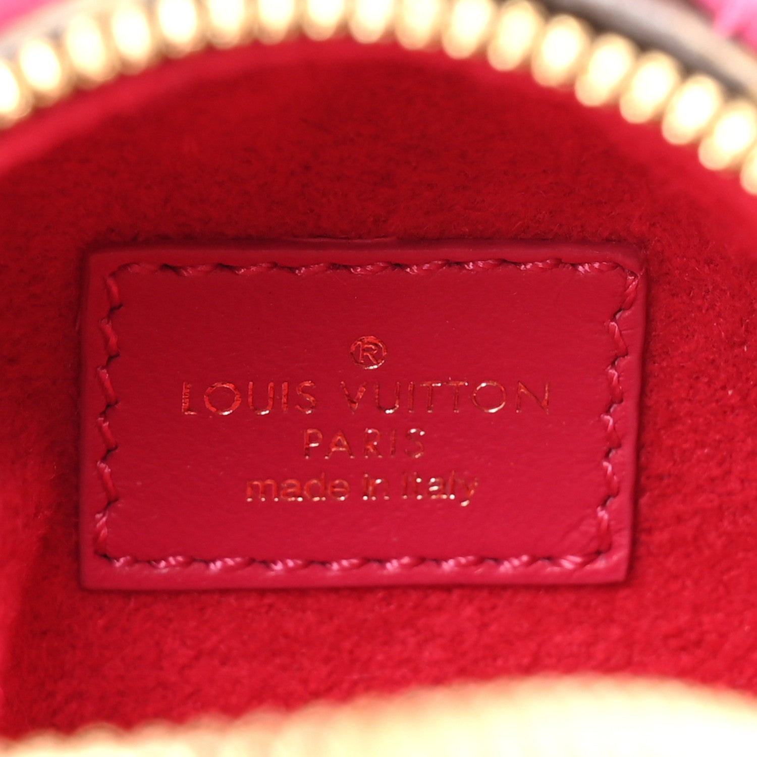 Louis Vuitton Monogram Calfskin Mink Fur Palm Springs Bear Bag Charm Key Holder Pink Orange 5 of 11