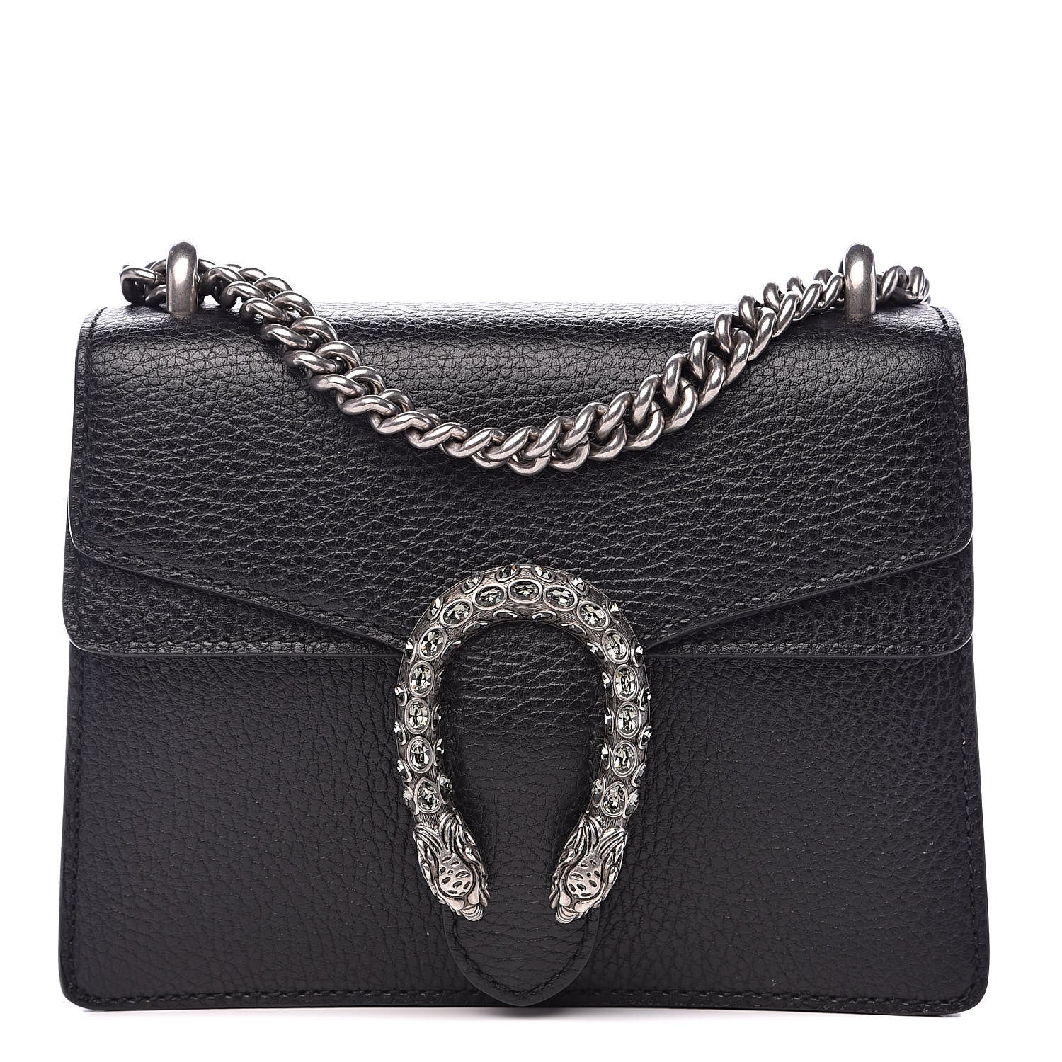 Gucci Calfskin Mini Dionysus Shoulder Bag Black 1 of 12