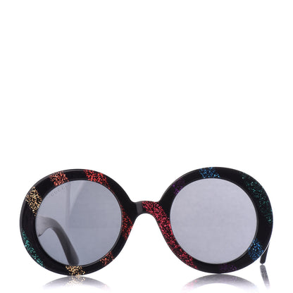 Gucci Acetate Round Glitter GG0319S Sunglasses Rainbow 2 of 6