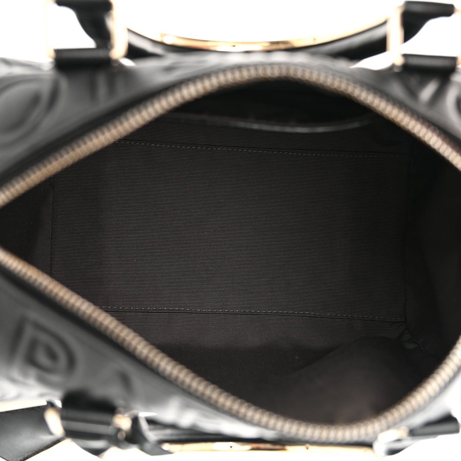 Louis Vuitton Calfskin Embossed Mini Cube Speedy Black 5 of 10