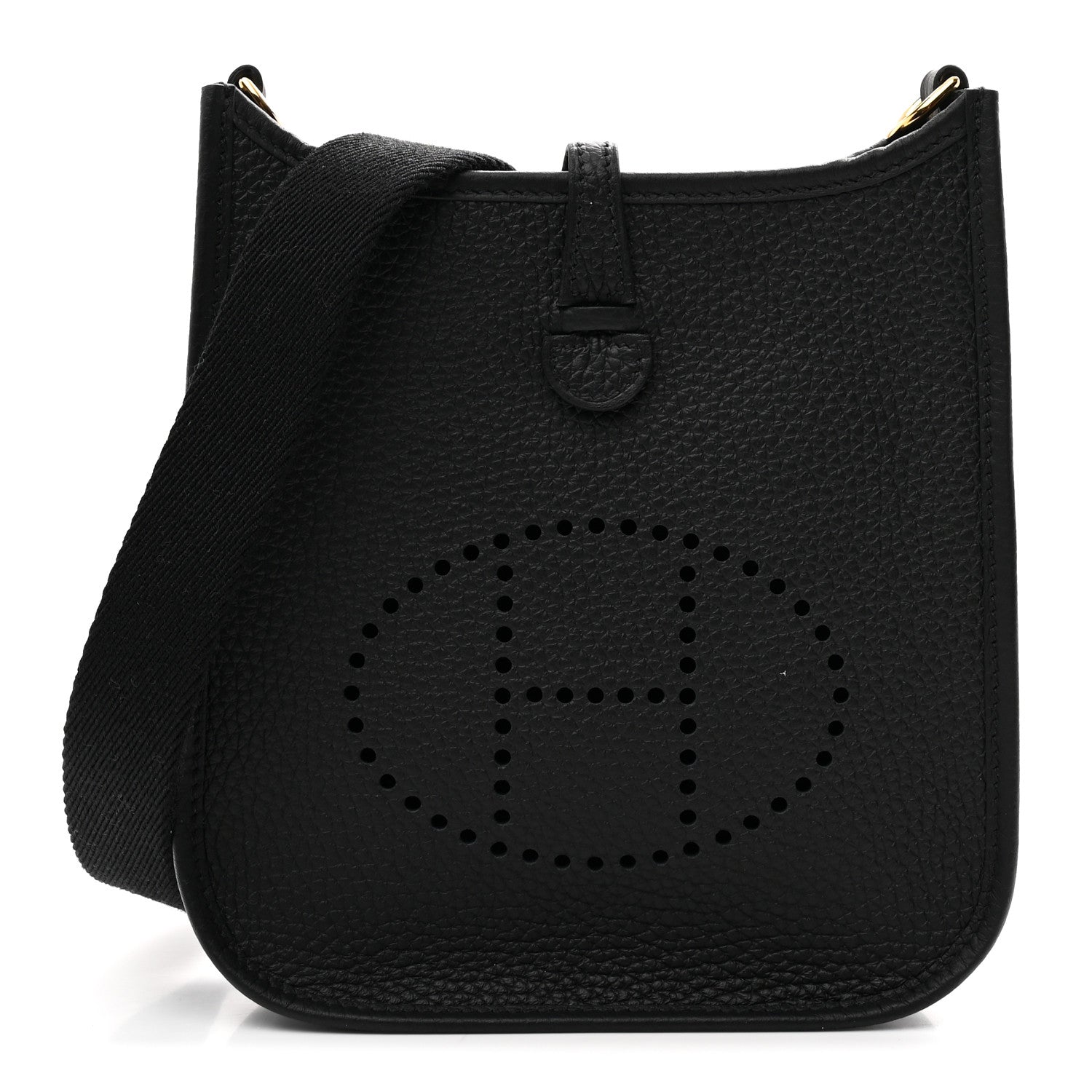 Hermes Taurillon Clemence Evelyne TPM Black 1 of 10
