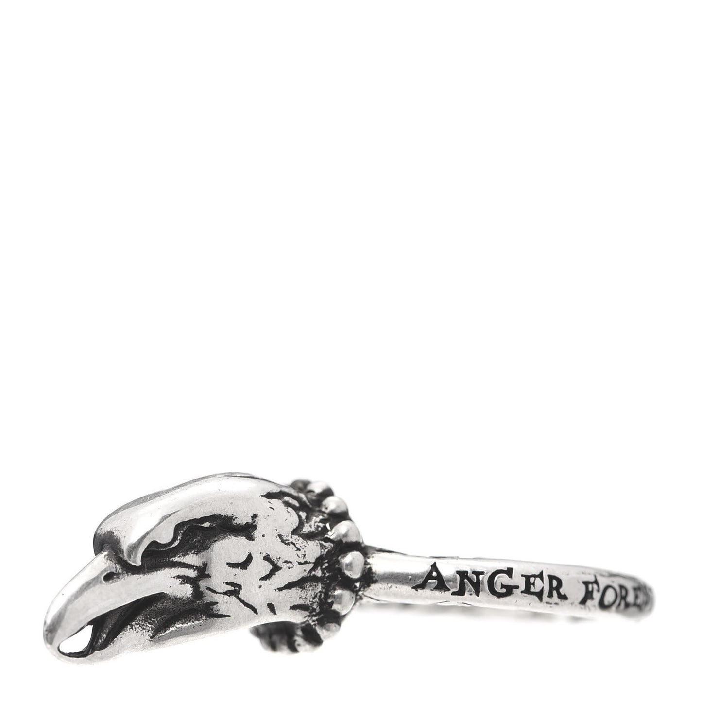 Sterling Silver Anger Forest Eagle Head Ring 53 6.5