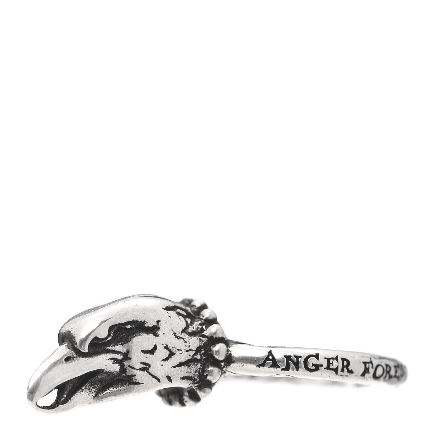 Gucci Sterling Silver Anger Forest Eagle Head Ring 53 6.5 1 of 6