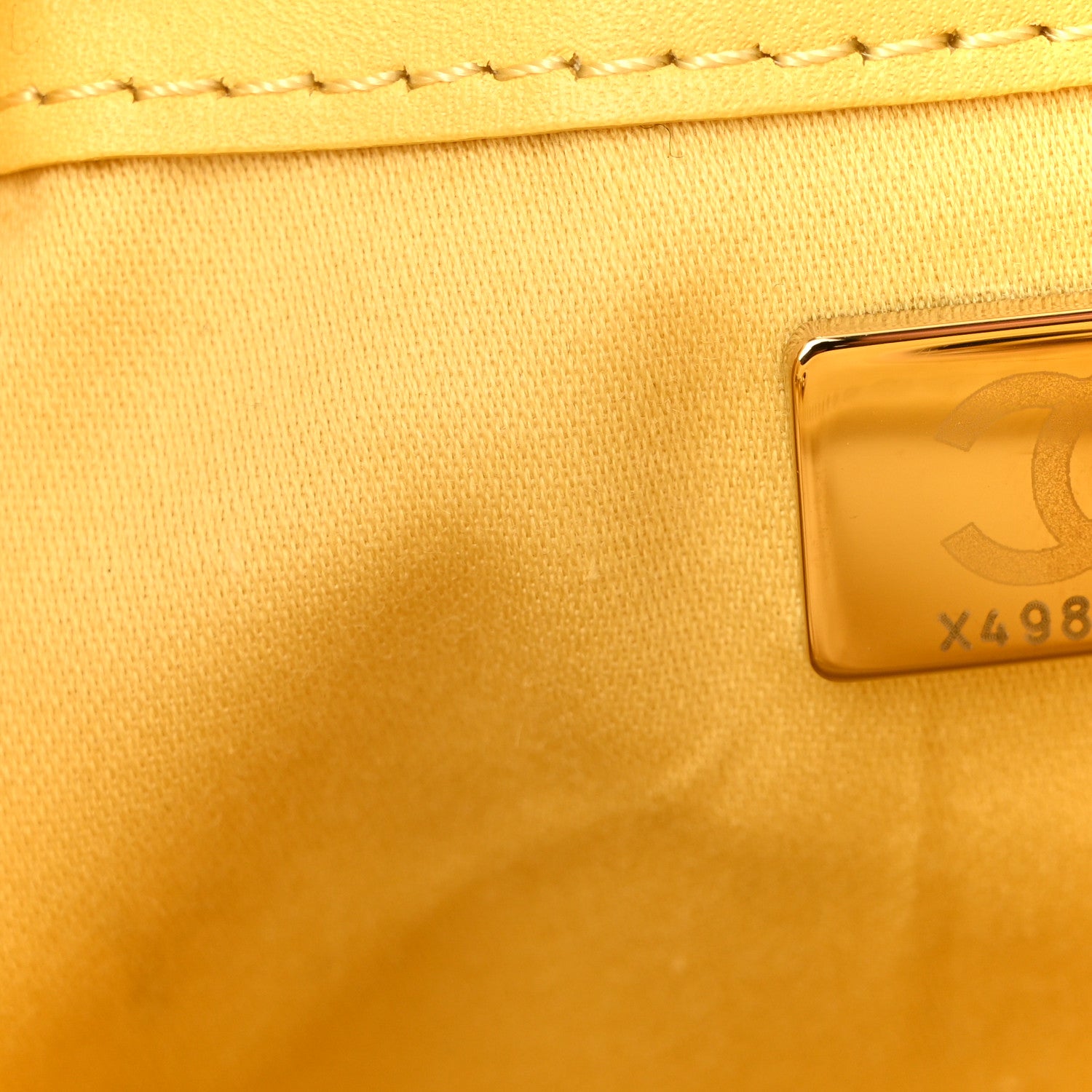 Chanel Suede Quilted Mini Chanel 25 Handbag Yellow 13 of 19