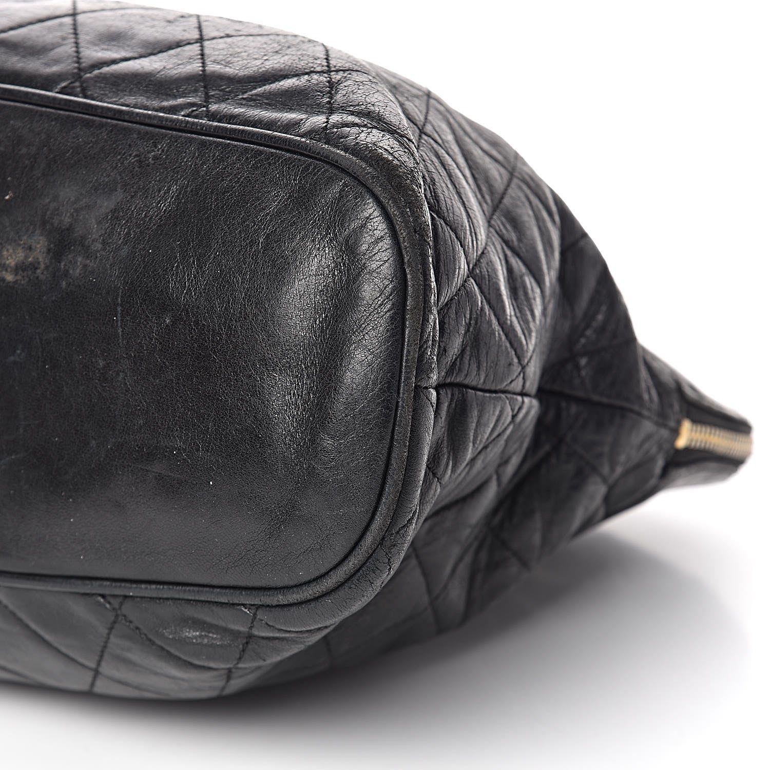 Chanel Lambskin Quilted Shoulder Bag Black 9 of 10