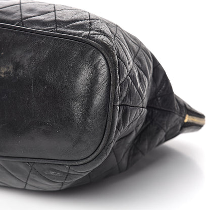 Chanel Lambskin Quilted Shoulder Bag Black 9 of 10