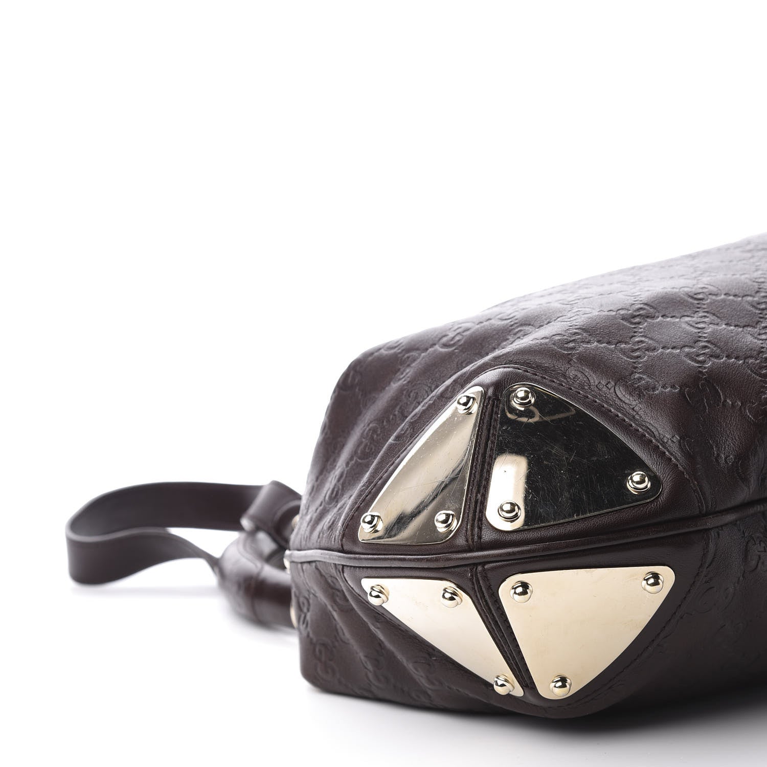 Gucci Guccissima Medium Indy Top Handle Hobo Dark Brown 8 of 13