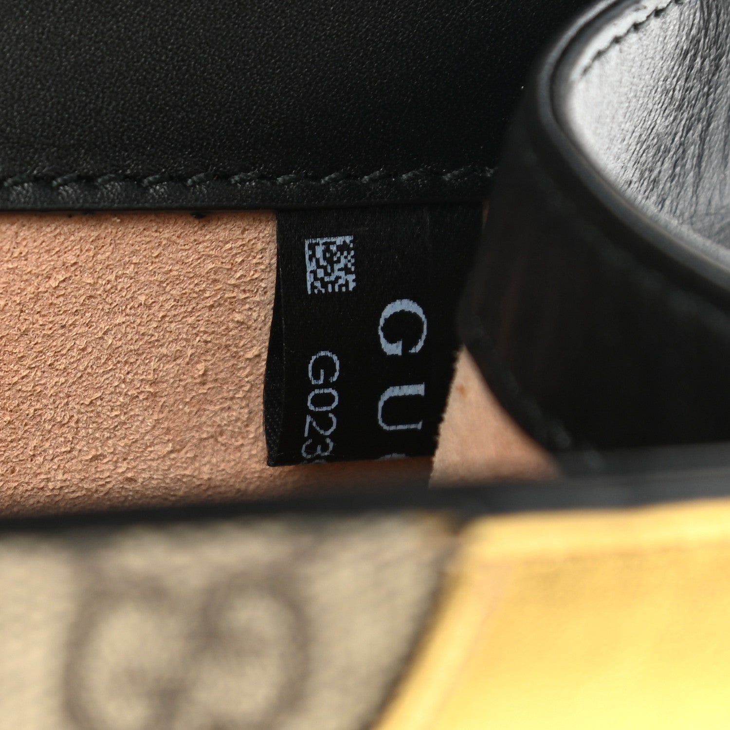 Gucci GG Supreme Monogram Small Osiride Shoulder Bag Black Gold 8 of 13