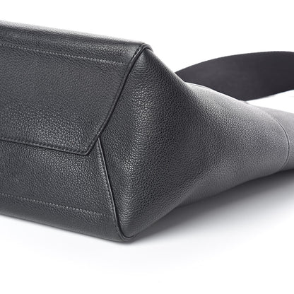 Celine Soft Grained Calfskin Sangle Bucket Bag Black 8 of 12