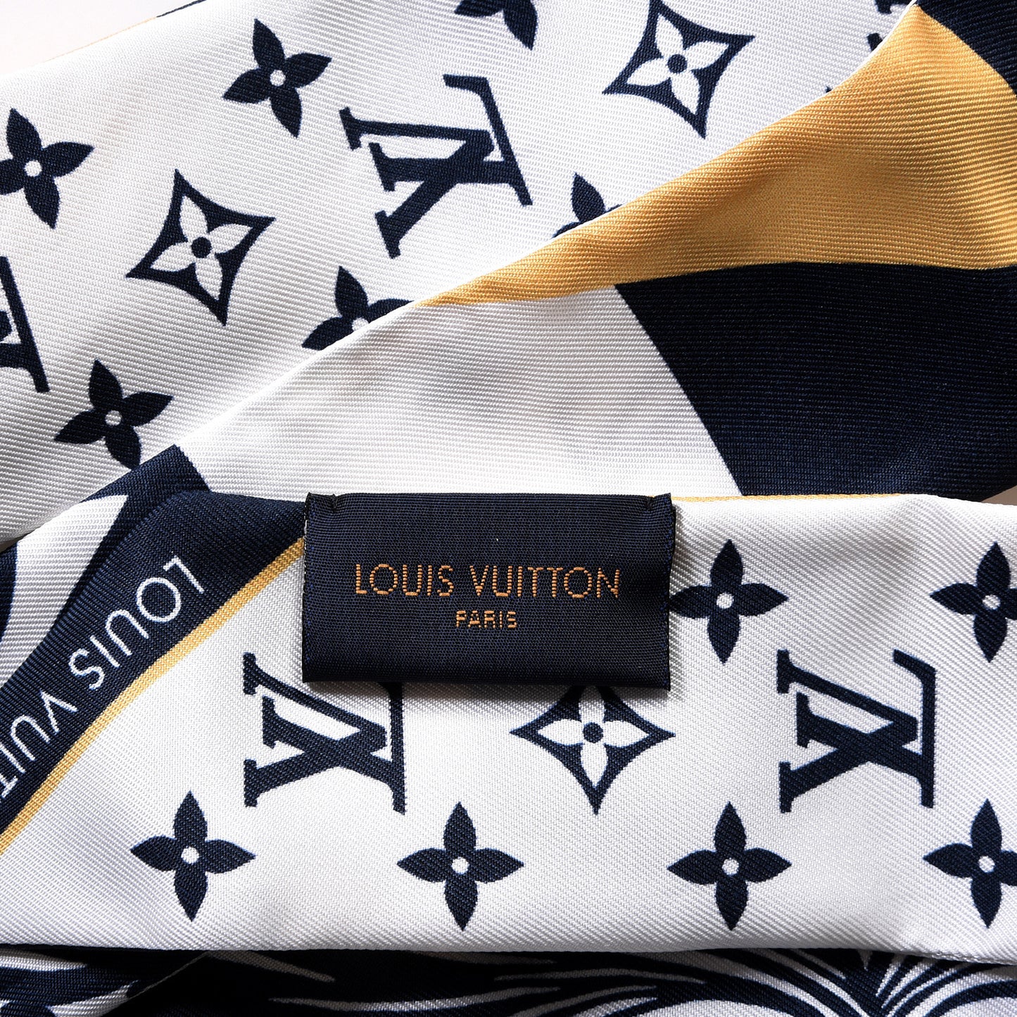 Silk Graphic Monogram Blason BB Bandeau Blue