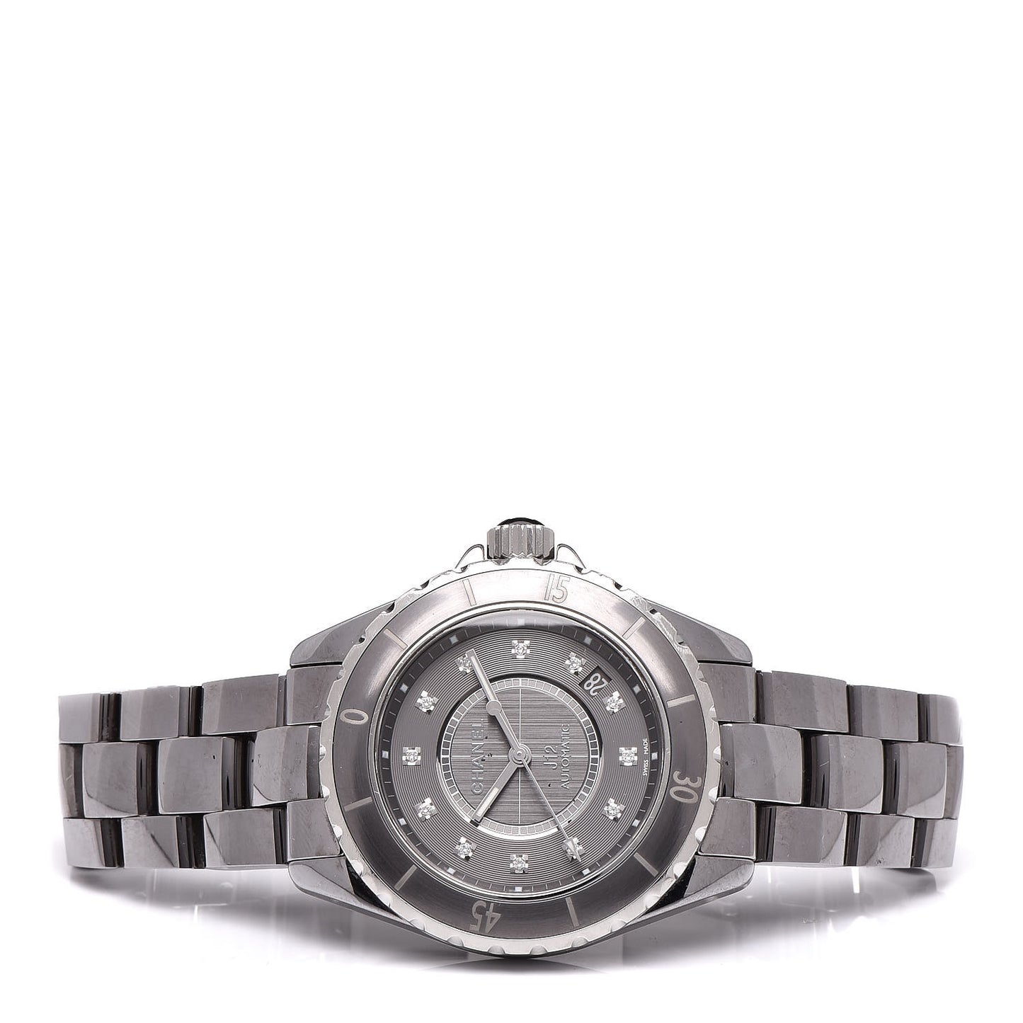 Titanium Ceramic Diamond 38mm J12 Automatic Watch