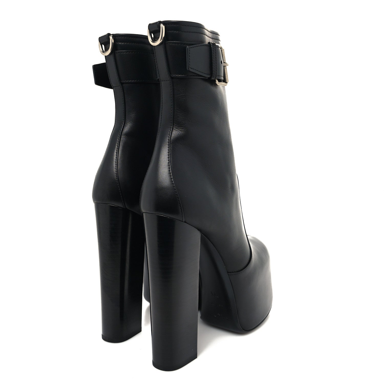 Saint Laurent Calfskin Mina 85 Boots 38.5 Black 4 of 7