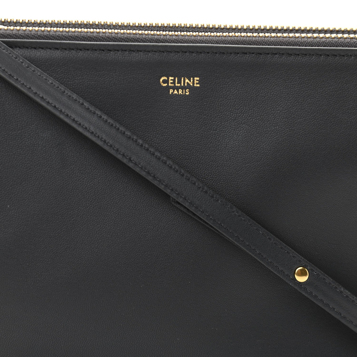 Celine Lambskin Small Trio Crossbody Bag Medium Grey 10 of 12