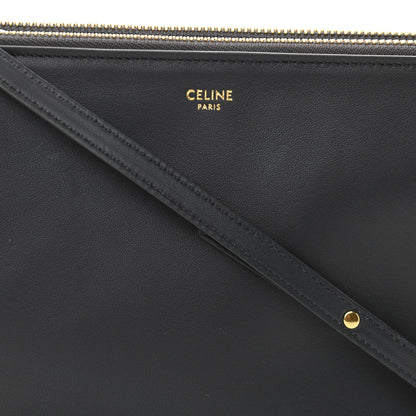 Celine Lambskin Small Trio Crossbody Bag Medium Grey 10 of 12
