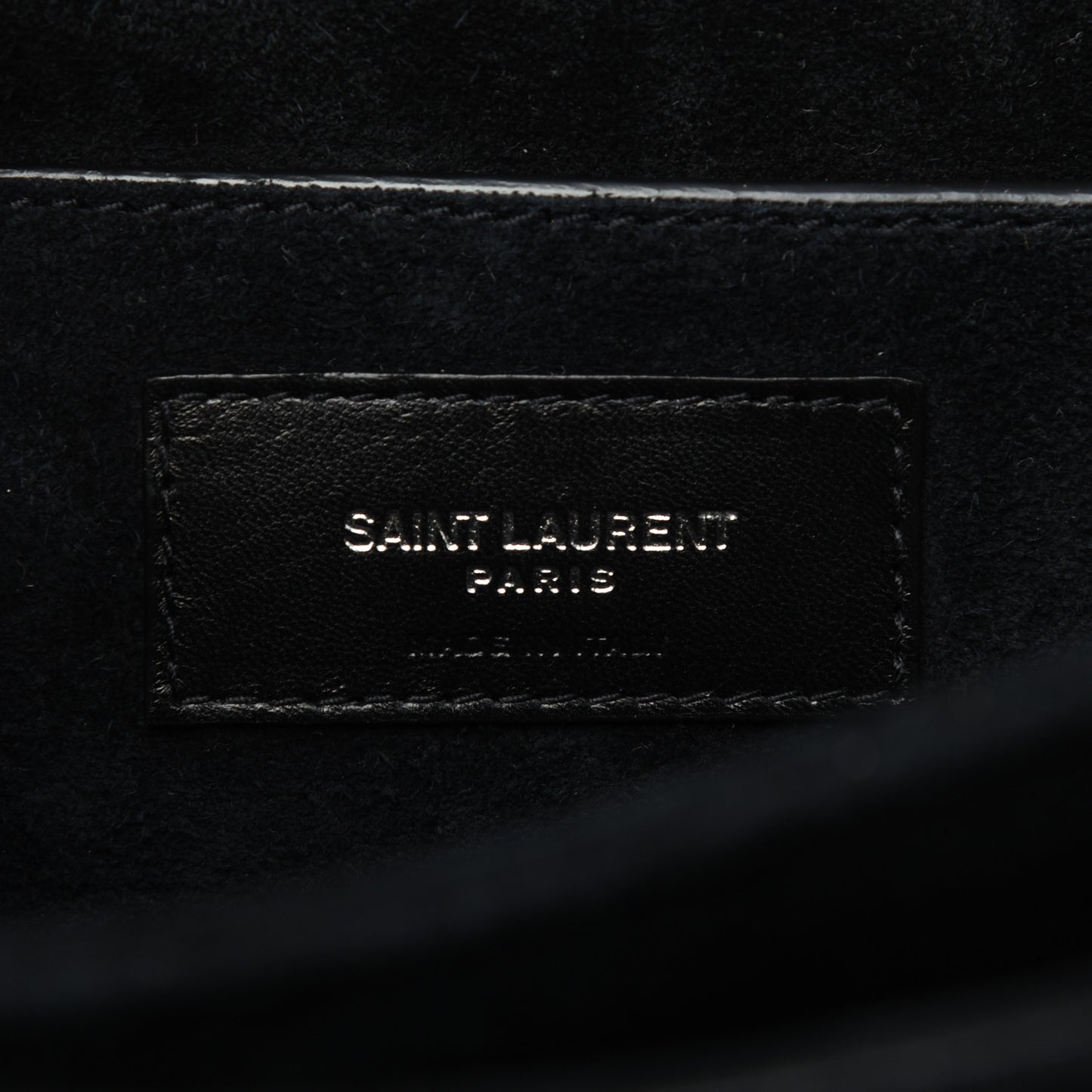 Smooth Calfskin Suede Medium Bellechasse Black