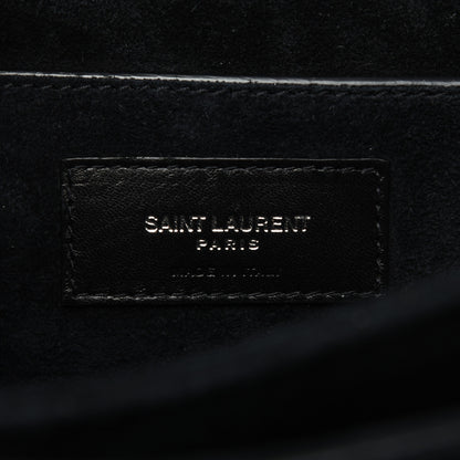 Saint Laurent Smooth Calfskin Suede Medium Bellechasse Black 9 of 14