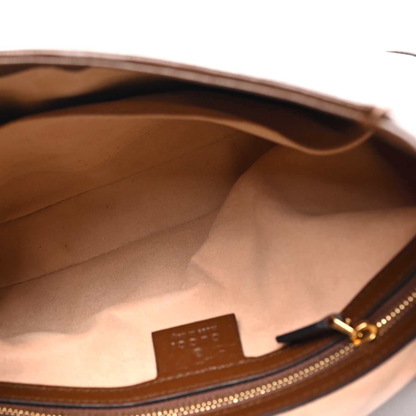 GG Supreme Monogram Azalea Calfskin Web Small Jackie 1961 Hobo Beige Ebony Brown Sugar