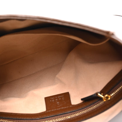 Gucci GG Supreme Monogram Azalea Calfskin Web Small Jackie 1961 Hobo Beige Ebony Brown Sugar 5 of 10