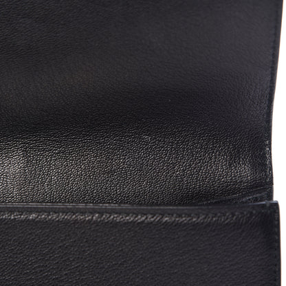 Saint Laurent Calfskin Monogram Large Belle De Jour Clutch Black 8 of 8