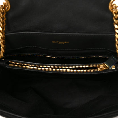 Saint Laurent Suede Y Quilted Monogram Medium Loulou Chain Satchel Black 5 of 8