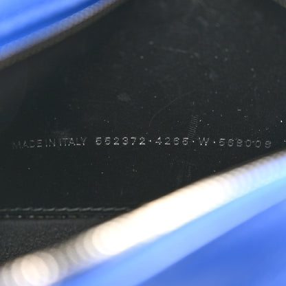 Balenciaga Smooth Calfskin Kittens Logo XS Everyday Camera Bag Electric Blue White 7 of 13
