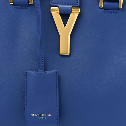 Saint Laurent Calfskin Small Classic Y Cabas Royal Blue 8 of 16