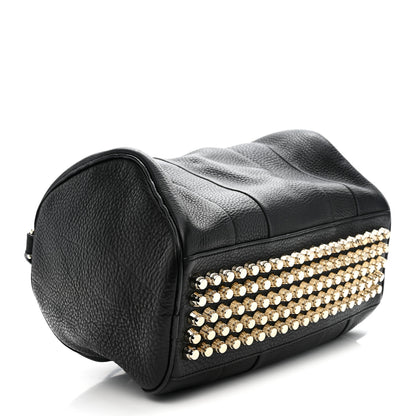Alexander Wang Pebbled Lambskin Rocco Black Pale Gold Hardware 4 of 10
