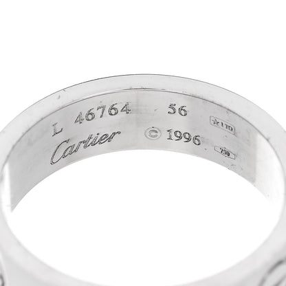 Cartier 18K White Gold 5.5mm LOVE Ring 56 7.5 4 of 4