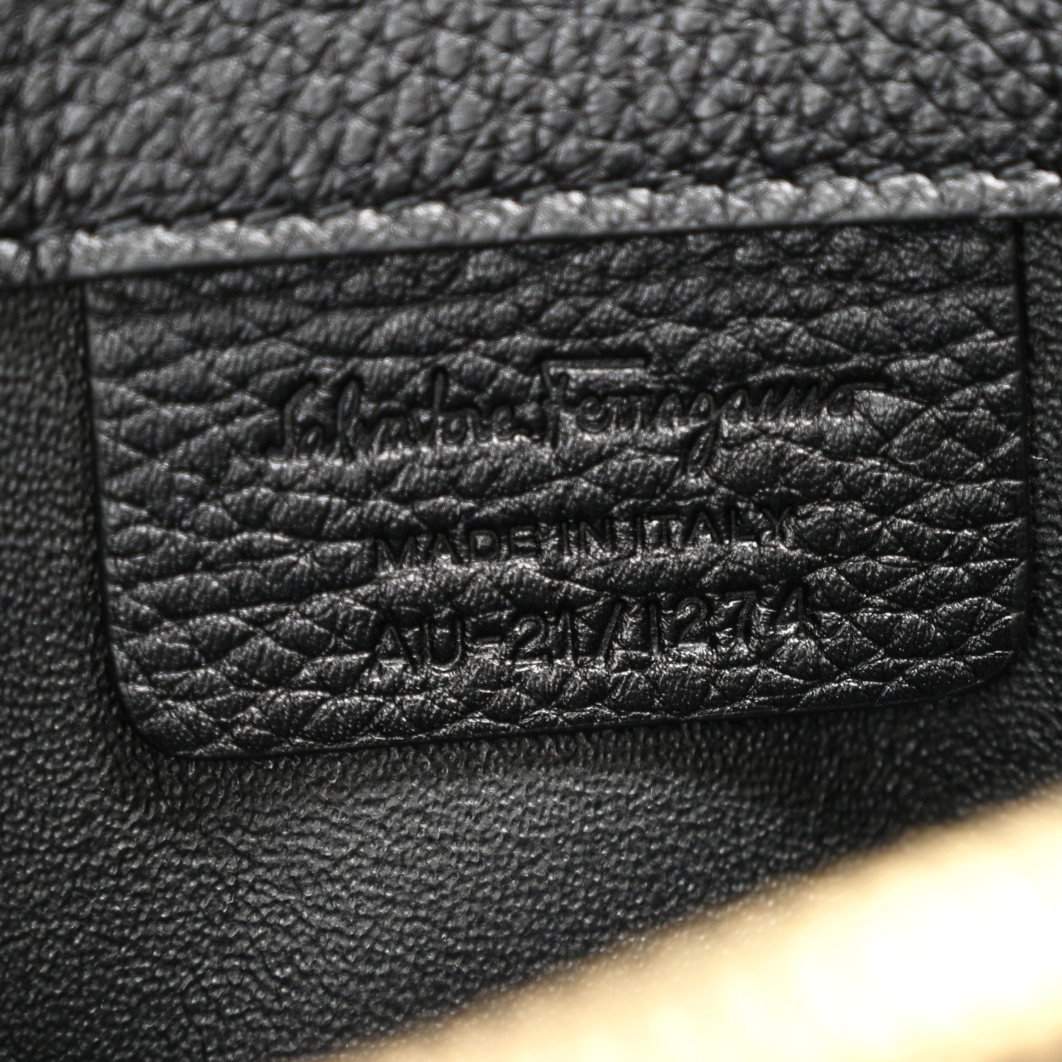 Salvatore Ferragamo Calfskin Large Studio Bag Dune Bone Black 5 of 9