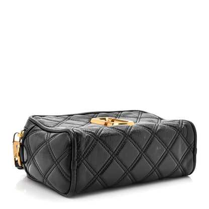 Marc Jacobs Lambskin Quilted The Softshot 21 Bag Black 4 of 14