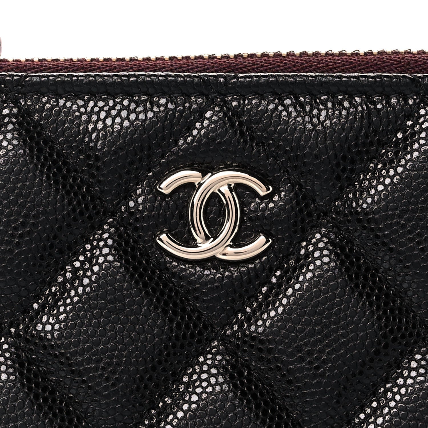 Chanel Caviar Quilted Cosmetic Case Black 8 of 9