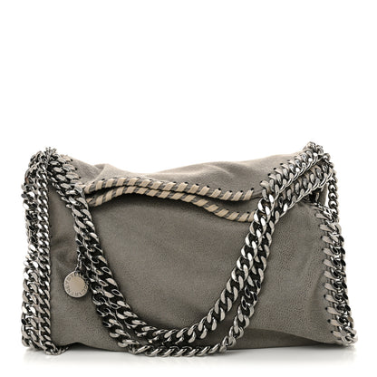 Stella McCartney Shaggy Deer Mini Falabella Fold Over Tote Light Grey 1 of 11
