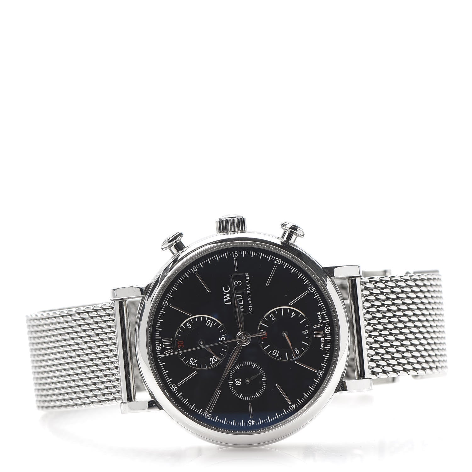 IWC Stainless Steel 42mm Portofino Chronograph Automatic Watch Black IW391030 3 of 8
