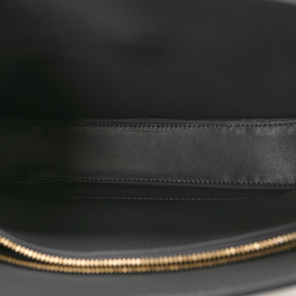 Versace Calfskin Crocodile Embossed Large Greca Goddess Bag Charcoal 5 of 9