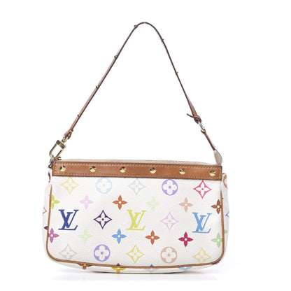 Louis Vuitton Monogram Multicolor Pochette Accessories White 1 of 14