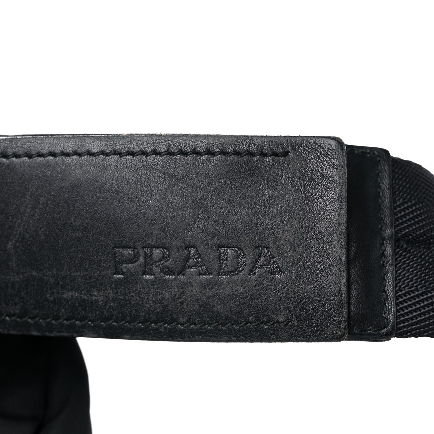 Prada Tessuto Nylon Saffiano Messenger Satchel Black 18 of 18