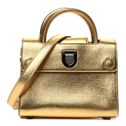 Christian Dior Metallic Grained Calfskin Mini Diorever Flap Gold 1 of 3