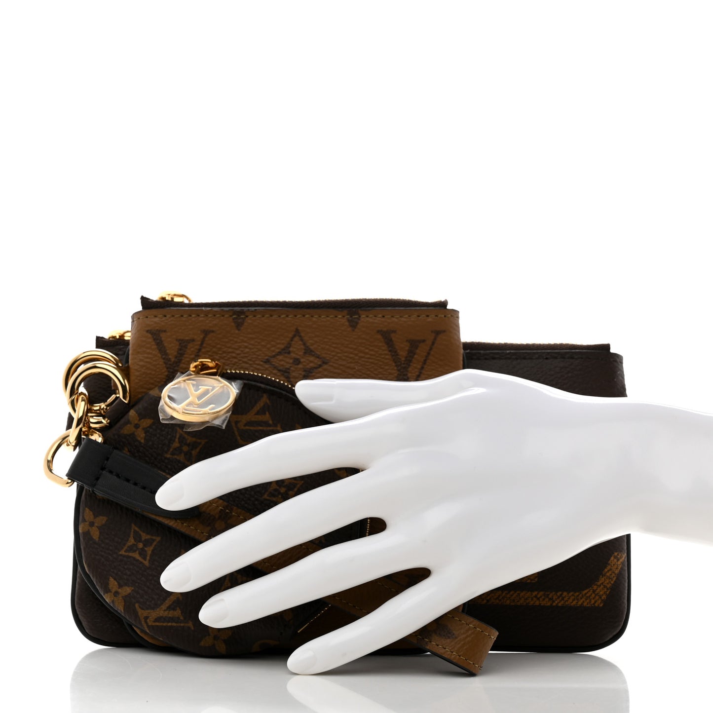 Reverse Monogram Giant Trio Pouch