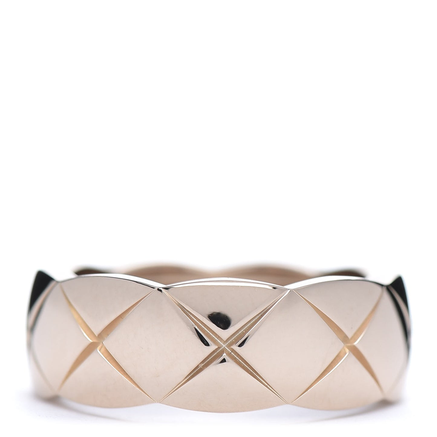 18K Beige Gold Small Coco Crush Ring 48 4.5