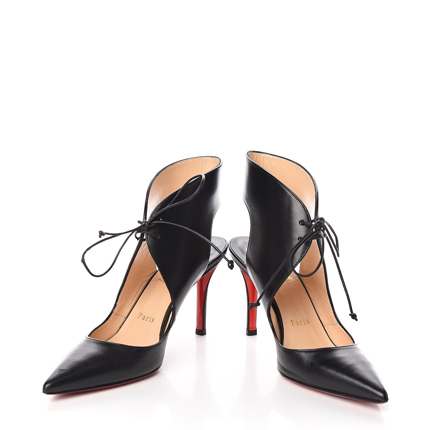 Nappa Franka Lace Up Pumps 36 Black
