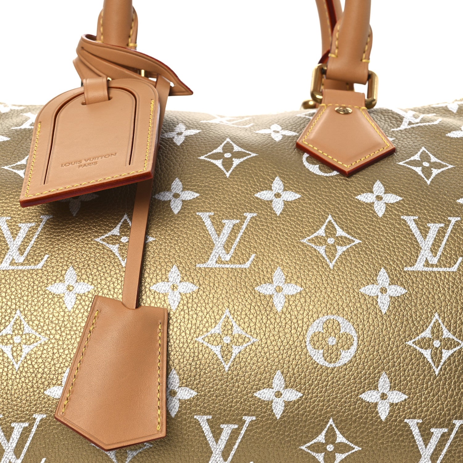 Louis Vuitton Metallic Calfskin Monogram Speedy P9 Bandouliere 30