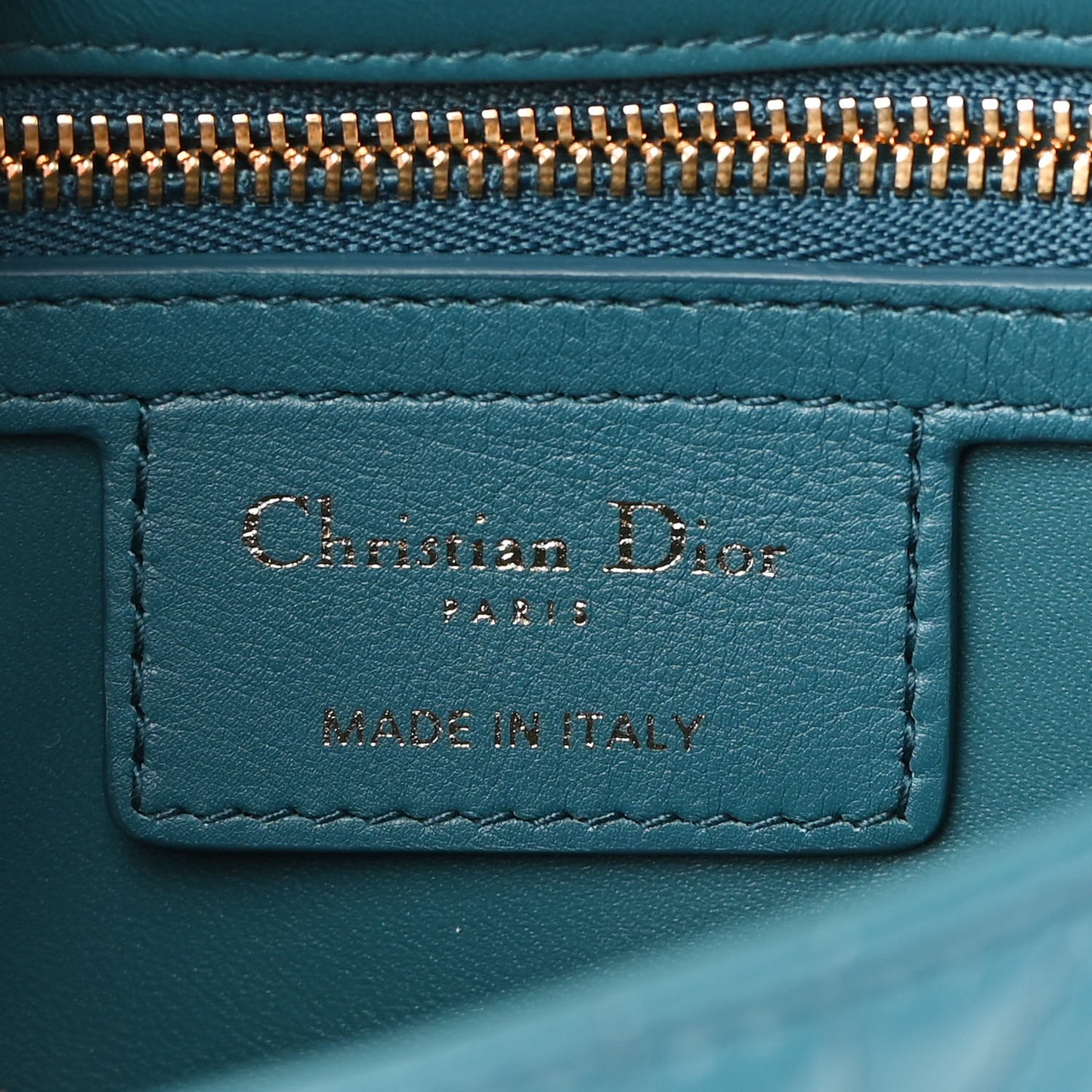 Lambskin Cannage Small Caro Bag Deep Ocean