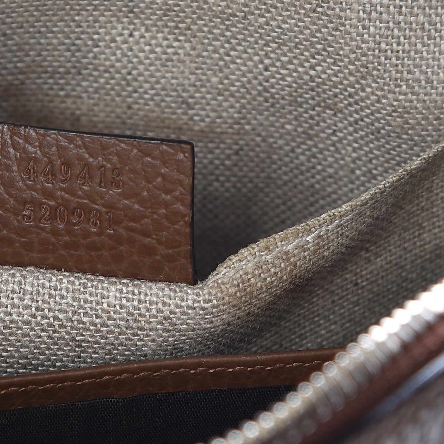 Monogram Mini Bree Messenger Bag Beige Tabacco