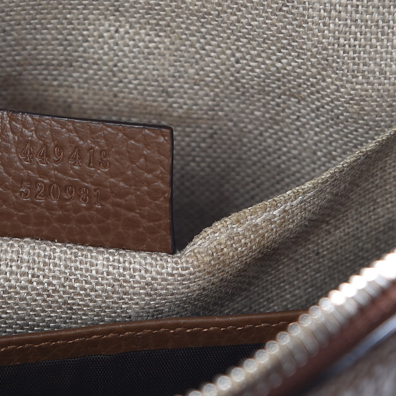 Gucci Monogram Mini Bree Messenger Bag Beige Tabacco 7 of 22