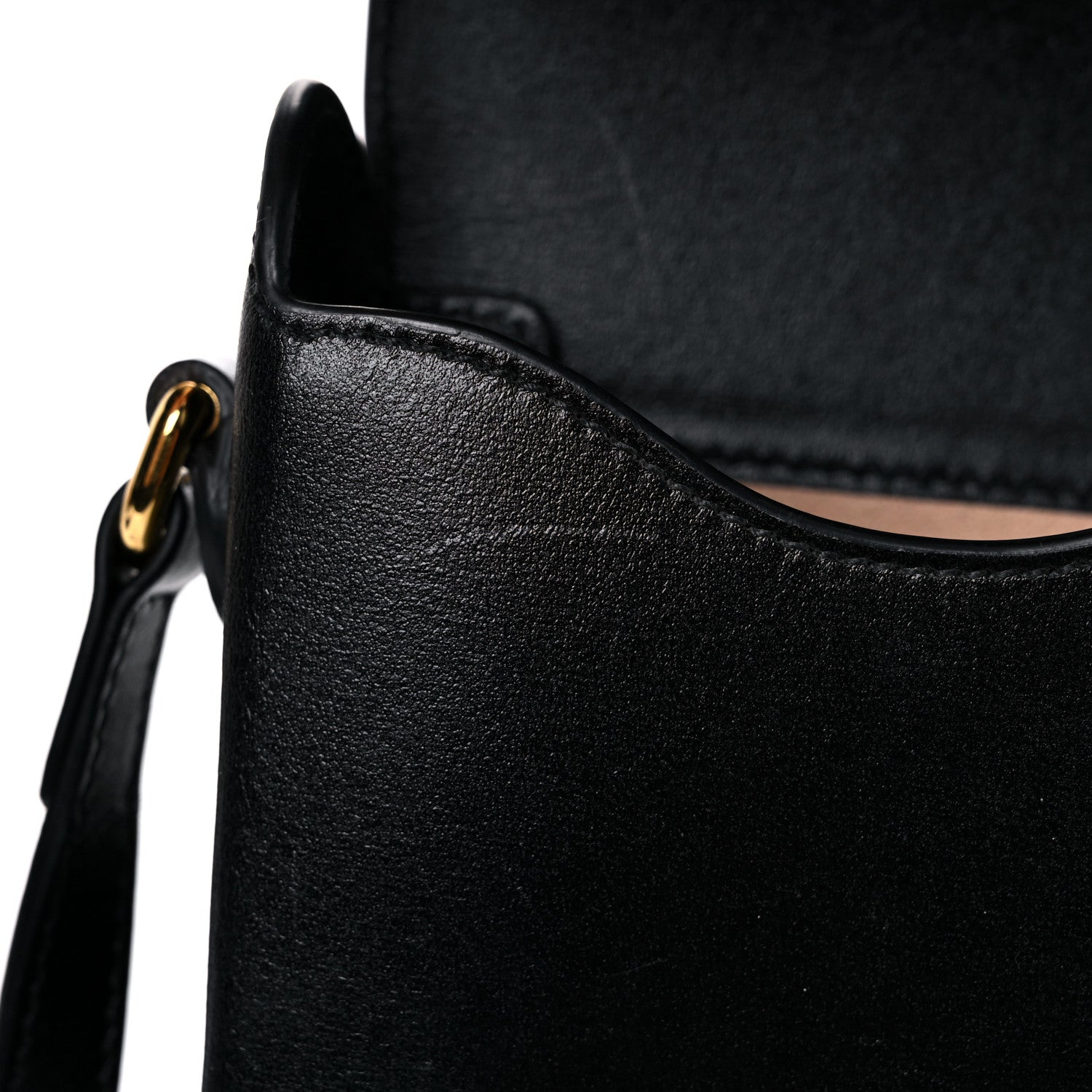 Gucci Boarded Plutone Calfskin Mini Horsebit 1955 Crossbody Bag Black 15 of 19